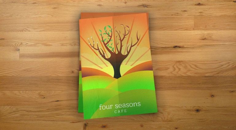 Four Seasons Cafe - Flyer - Multiple Graphic Design